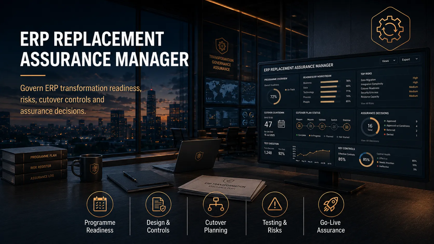 ERP Replacement Assurance Manager interface